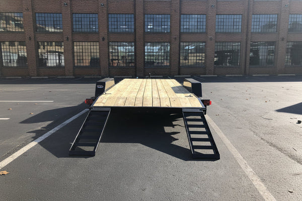 Open Car Hauler Trailer 7'x18' Quality Trailer 10k GVWR Quality Trailers