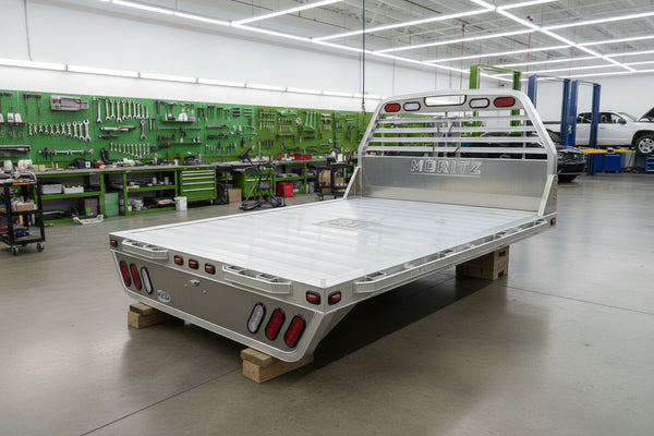 TBA 8’x8’6″ Moritz Aluminum Truck Bed For Long Bed Single Rear Wheel Pick-up Gooseneck set up Moritz International
