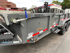Top Hat Trailers DX14 Dump Trailer 83"x16' Charcoal Grey 14K GVWR with Ramps, Dexter Axles, Valspar Paint Top Hat Trailers