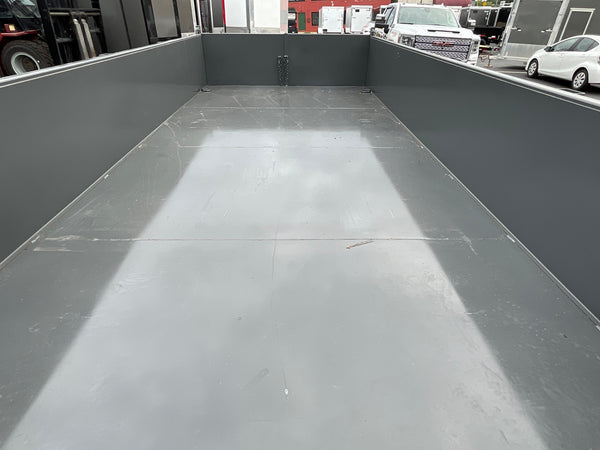 Top Hat Trailers DX14 Dump Trailer 83"x16' Charcoal Grey 14K GVWR with Ramps, Dexter Axles, Valspar Paint Top Hat Trailers