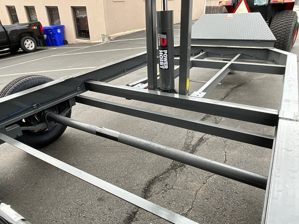 Top Hat Trailers DX14 Dump Trailer 83"x16' Charcoal Grey 14K GVWR with Ramps, Dexter Axles, Valspar Paint Top Hat Trailers
