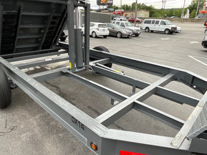 Top Hat Trailers DX14 Dump Trailer 83"x16' Charcoal Grey 14K GVWR with Ramps, Dexter Axles, Valspar Paint Top Hat Trailers