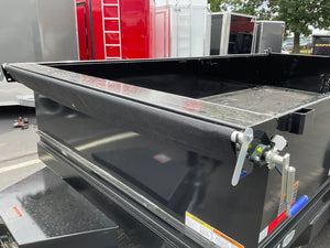 Top Hat Trailers DE14 Dump Trailer 83"x14' Black 14K GVWR with Ramps Top Hat Trailers