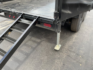 Top Hat Trailers DE14 Dump Trailer 83"x14' Black 14K GVWR with Ramps Top Hat Trailers