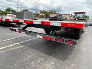 Top Hat Trailers Deck Over Tilt Trailer DT14 102" x 22' Grey 14K GVWR, Hydraulic Tilt, Dexter Axles, Valspar Paint, 3 Year Warranty Top Hat Trailers