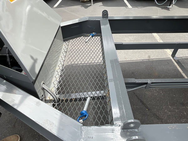 Top Hat Trailers Deck Over Tilt Trailer DT14 102" x 22' Grey 14K GVWR, Hydraulic Tilt, Dexter Axles, Valspar Paint, 3 Year Warranty Top Hat Trailers
