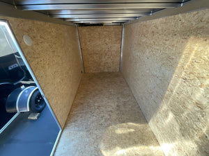 Enclosed Aluminum Cargo Trailer 6'x12' BLACK RAMP Alcom Xpress XLT Pro Series 6" Extra Height Xpress Trailers