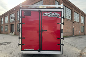 Enclosed Aluminum Cargo Trailer 7'x16' Red Barn Contractor Xpress Ultimate Contractor High Country Trailers