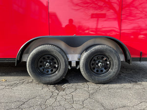 Enclosed Aluminum Cargo Trailer 7'x16' Red Barn Contractor Xpress Ultimate Contractor High Country Trailers