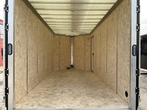 Enclosed Aluminum Cargo Trailer 7'x16' Red Barn Contractor Xpress Ultimate Contractor High Country Trailers