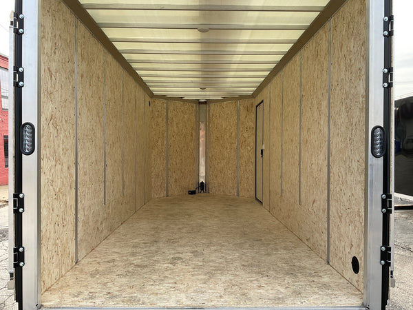 Enclosed Aluminum Cargo Trailer 7'x16' Red Barn Contractor Xpress Ultimate Contractor High Country Trailers