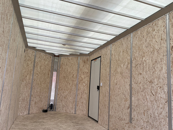 Enclosed Aluminum Cargo Trailer 7'x16' Red Barn Contractor Xpress Ultimate Contractor High Country Trailers
