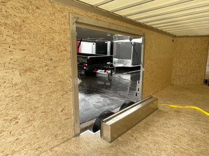 8.5' x 24' Xpress XLT Pro Series Enclosed Car Hauler - Silver – Extended Tongue, Composite Roof, Canopy & Elite Escape Door - 4-Year Limited Warranty