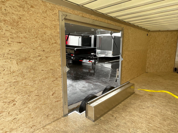 8.5' x 24' Xpress XLT Pro Series Enclosed Car Hauler - Silver – Extended Tongue, Composite Roof, Canopy & Elite Escape Door - 4-Year Limited Warranty