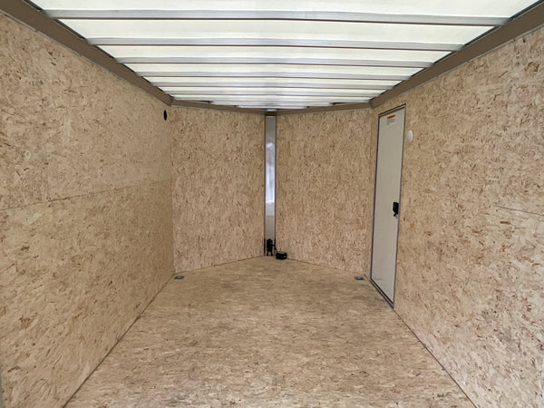 8.5' x 24' Xpress XLT Pro Series Enclosed Car Hauler - Silver – Extended Tongue, Composite Roof, Canopy & Elite Escape Door - 4-Year Limited Warranty