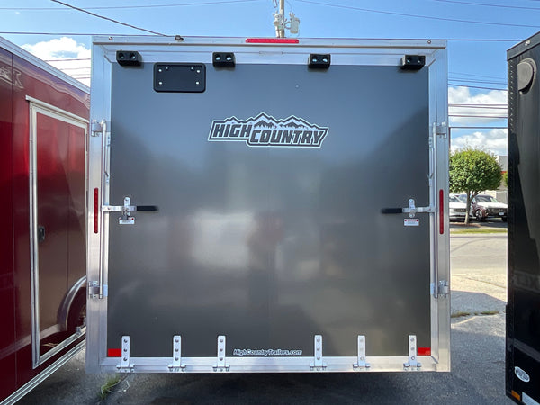 Xpress Enclosed 8.5X16 XLT PRO Charcoal Ramp Door 7000# GVWR High Country Trailers