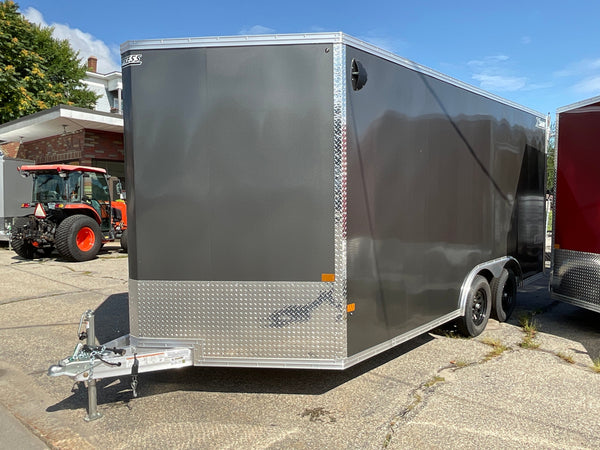 Xpress Enclosed 8.5X16 XLT PRO Charcoal Ramp Door 7000# GVWR High Country Trailers