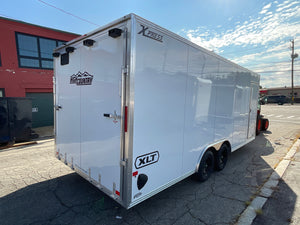 Xpress Aluminum Car Hauler Trailer 8.5'x20' V-Nose White Ramp, 7ft Interior Height, 4 Year Warranty