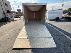 Xpress Aluminum Car Hauler Trailer 8.5'x20' V-Nose White Ramp, 7ft Interior Height, 4 Year Warranty