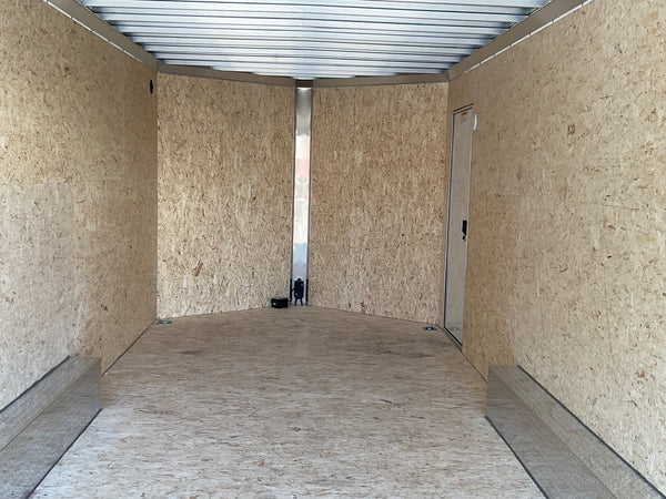 Xpress Aluminum Car Hauler Trailer 8.5'x20' V-Nose White Ramp, 7ft Interior Height, 4 Year Warranty