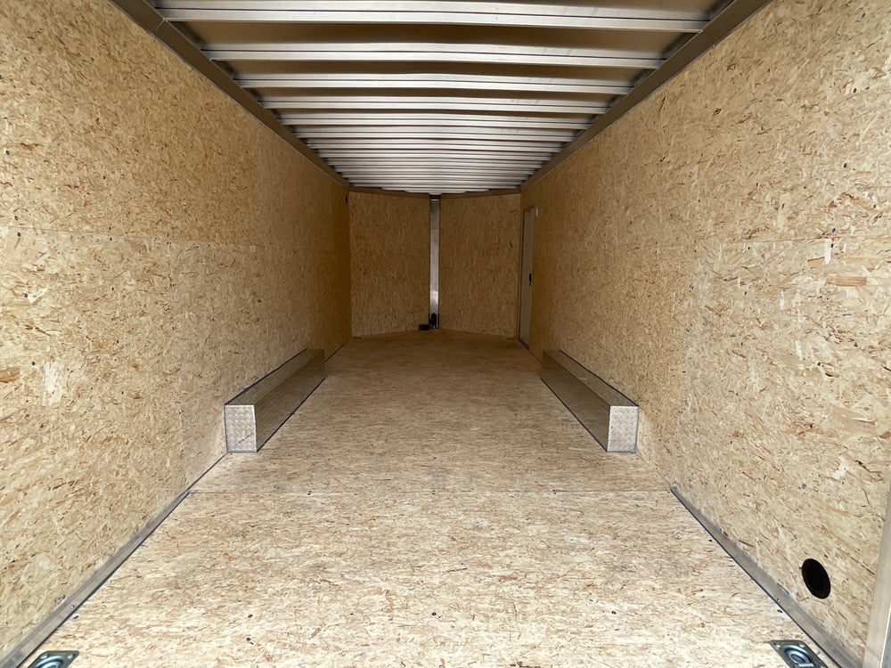 Xpress Aluminum Car Hauler Trailer 8.5'x20' V-Nose Charcoal Ramp, 7ft Interior Height, 4 Year Warranty