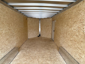 Xpress Aluminum Car Hauler Trailer 8.5'x20' V-Nose Charcoal Ramp, 7ft Interior Height, 4 Year Warranty