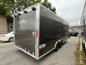 Xpress Aluminum Car Hauler Trailer 8.5'x20' V-Nose Charcoal Ramp, 7ft Interior Height, 4 Year Warranty