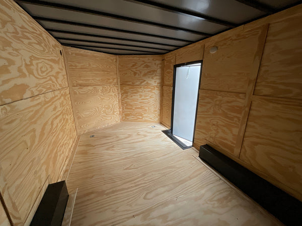 Enclosed Car hauler Trailer 8.5X16' 7' Interior Black Xtreme Cargo Xtreme Cargo Trailers