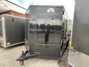 Enclosed Car hauler Trailer 8.5X16' 7' Interior Black Xtreme Cargo Xtreme Cargo Trailers