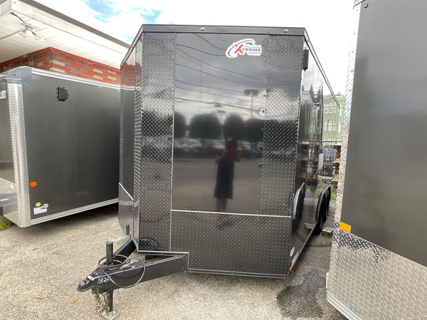 Enclosed Car hauler Trailer 8.5X16' 7' Interior Black Xtreme Cargo Xtreme Cargo Trailers