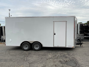 Top Hat Trailers Open Utility Trailer 60"x8' Derby Junior Express DJX Charcoal Grey 2,990# GVWR, Mesh Ramp, Forged Coupler, 2k Tongue Jack, Dexter Axle, Valspar Paint Top Hat Trailers