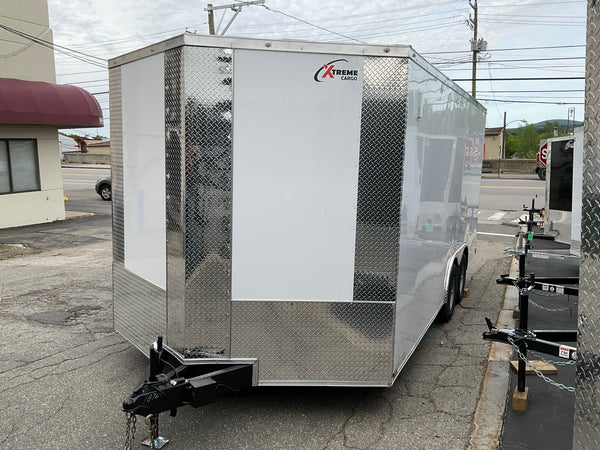 Top Hat Trailers Open Utility Trailer 60"x8' Derby Junior Express DJX Charcoal Grey 2,990# GVWR, Mesh Ramp, Forged Coupler, 2k Tongue Jack, Dexter Axle, Valspar Paint Top Hat Trailers