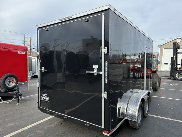 Enclosed Cargo Trailer 7'x14 Xtreme Cargo Black 7' Interior