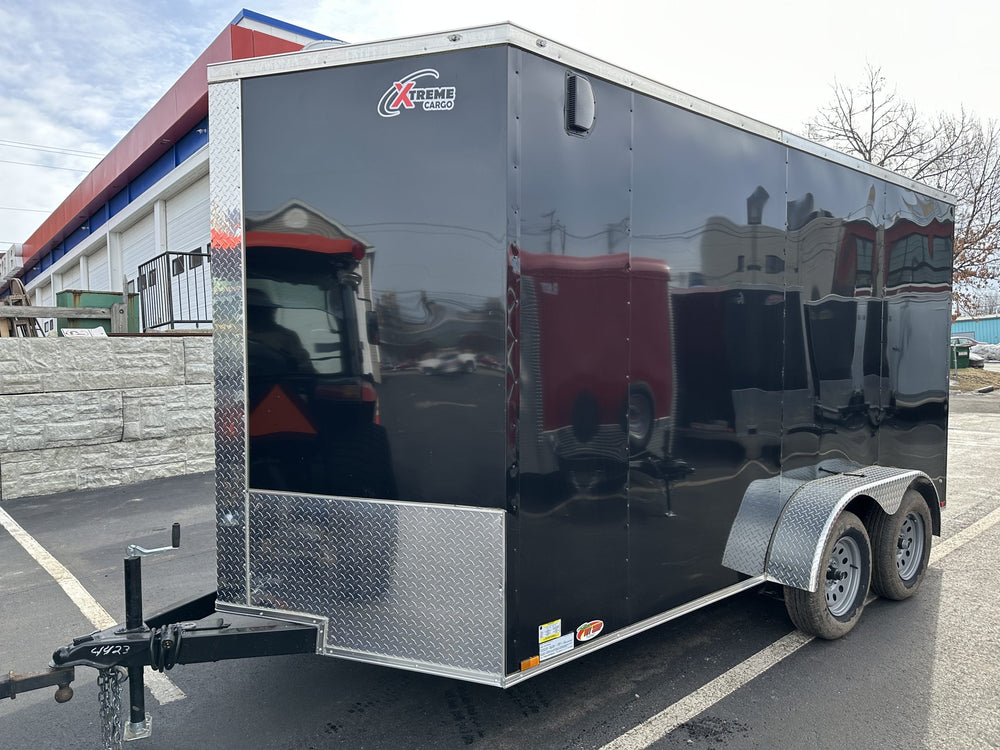 Enclosed Cargo Trailer 7'x14 Xtreme Cargo Black 7' Interior