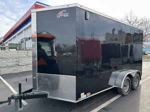 Enclosed Cargo Trailer 7'x14 Xtreme Cargo Black 7' Interior
