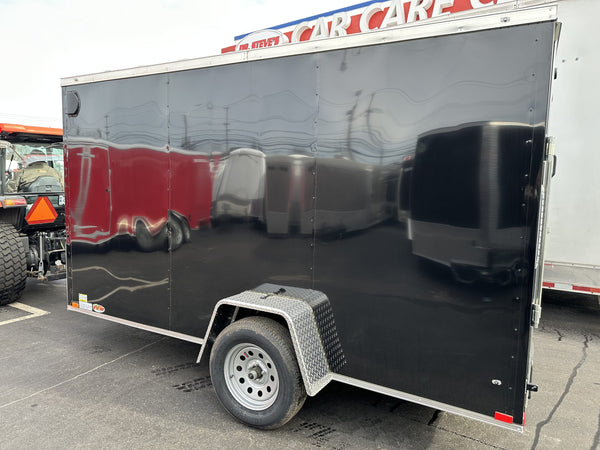 Enclosed Cargo Trailer 6'x12 BLACK RAMP Xtreme Cargo Single Axle
