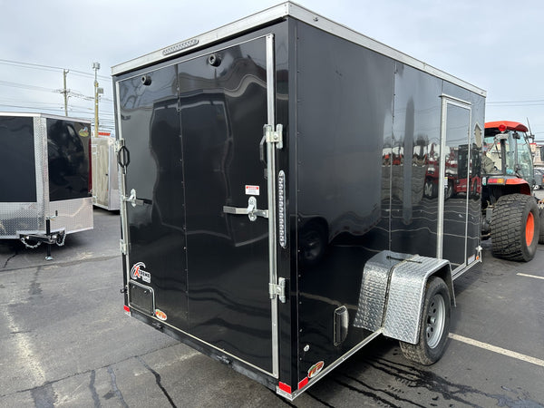 Enclosed Cargo Trailer 6'x12 BLACK RAMP Xtreme Cargo Single Axle