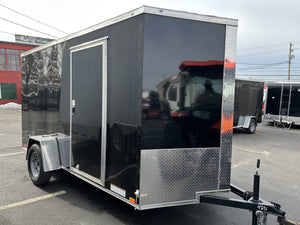 Enclosed Cargo Trailer 6'x12 BLACK RAMP Xtreme Cargo Single Axle
