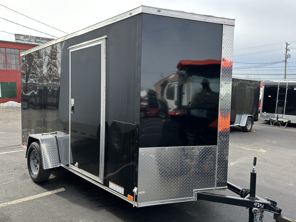 Enclosed Cargo Trailer 6'x12 BLACK RAMP Xtreme Cargo Single Axle
