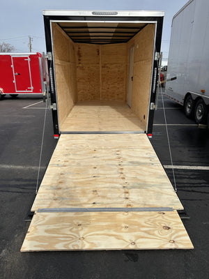 Enclosed Cargo Trailer 6'x12 BLACK RAMP Xtreme Cargo Single Axle