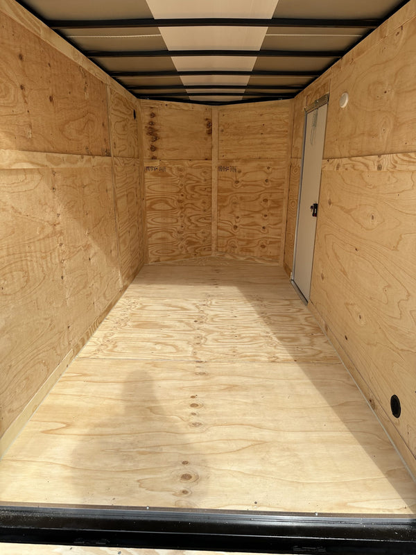 Enclosed Cargo Trailer 6'x12 BLACK RAMP Xtreme Cargo Single Axle