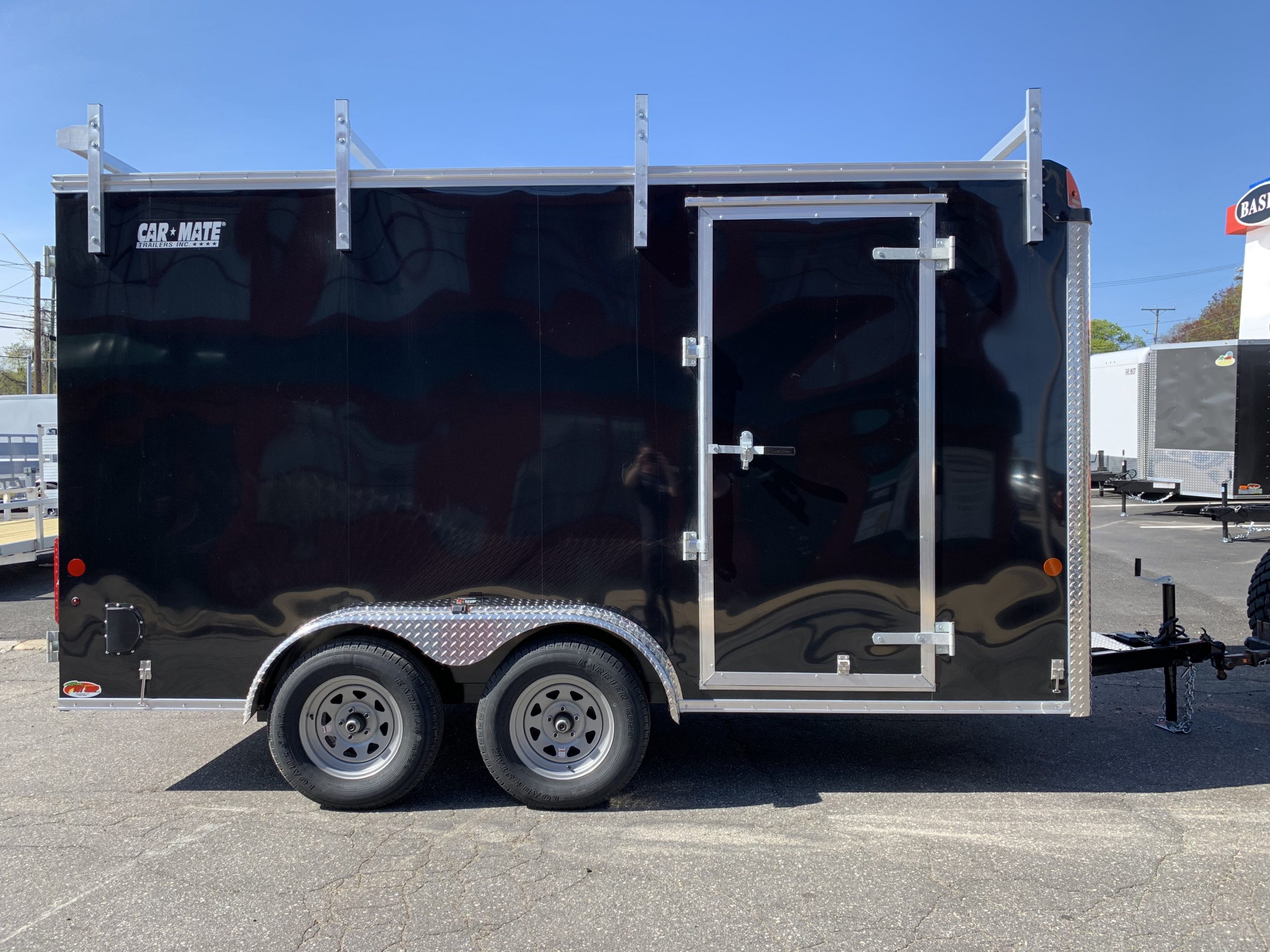 Enclosed Contractor Trailer 7'x14′ BLACK BARN Car Mate | Ron's Toy Shop