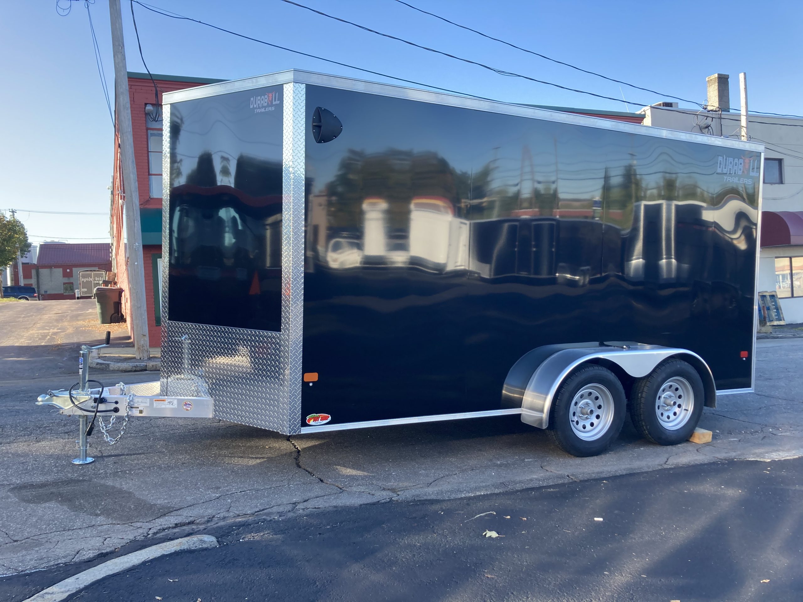 Durabull 7x14 Elite Series Enclosed Trailer Black Aluminum