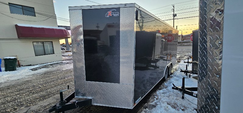 Enclosed Car hauler Trailer 8.5X20' 7' Interior Black Xtreme Cargo