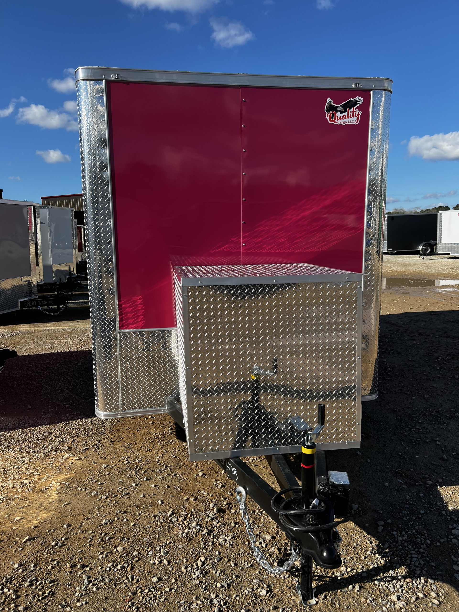 Best Enclosed Trailer 7'x12' Pink Custom Dog Grooming Trailer