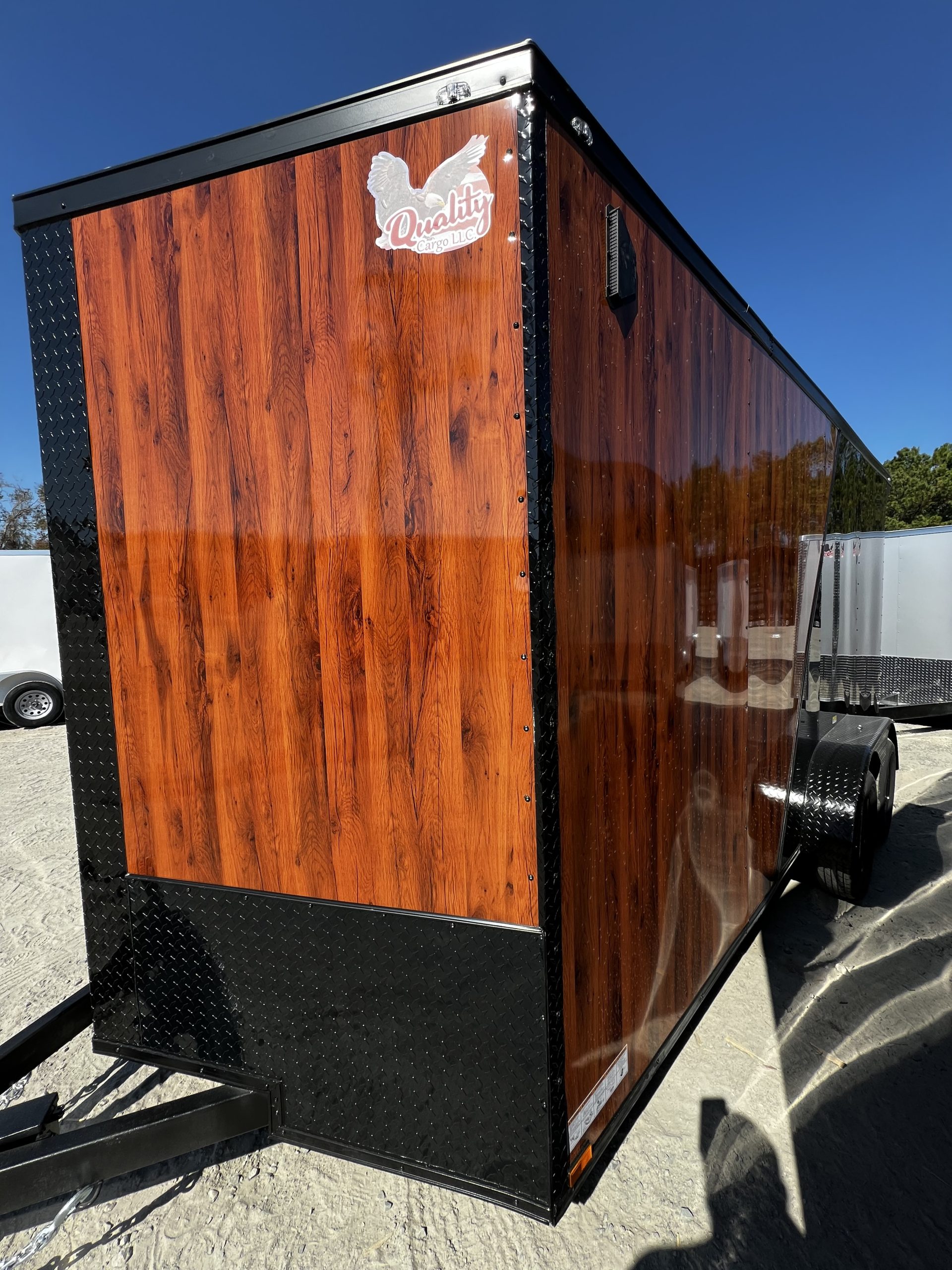 Panther Cargo 7'x16' Wood Grain 2-Tone Enclosed Cargo Trailer