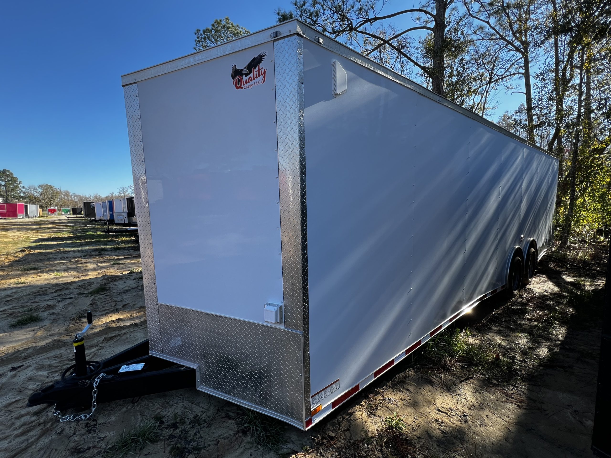 Panther Cargo 8.5'x28' Custom Car Hauler White