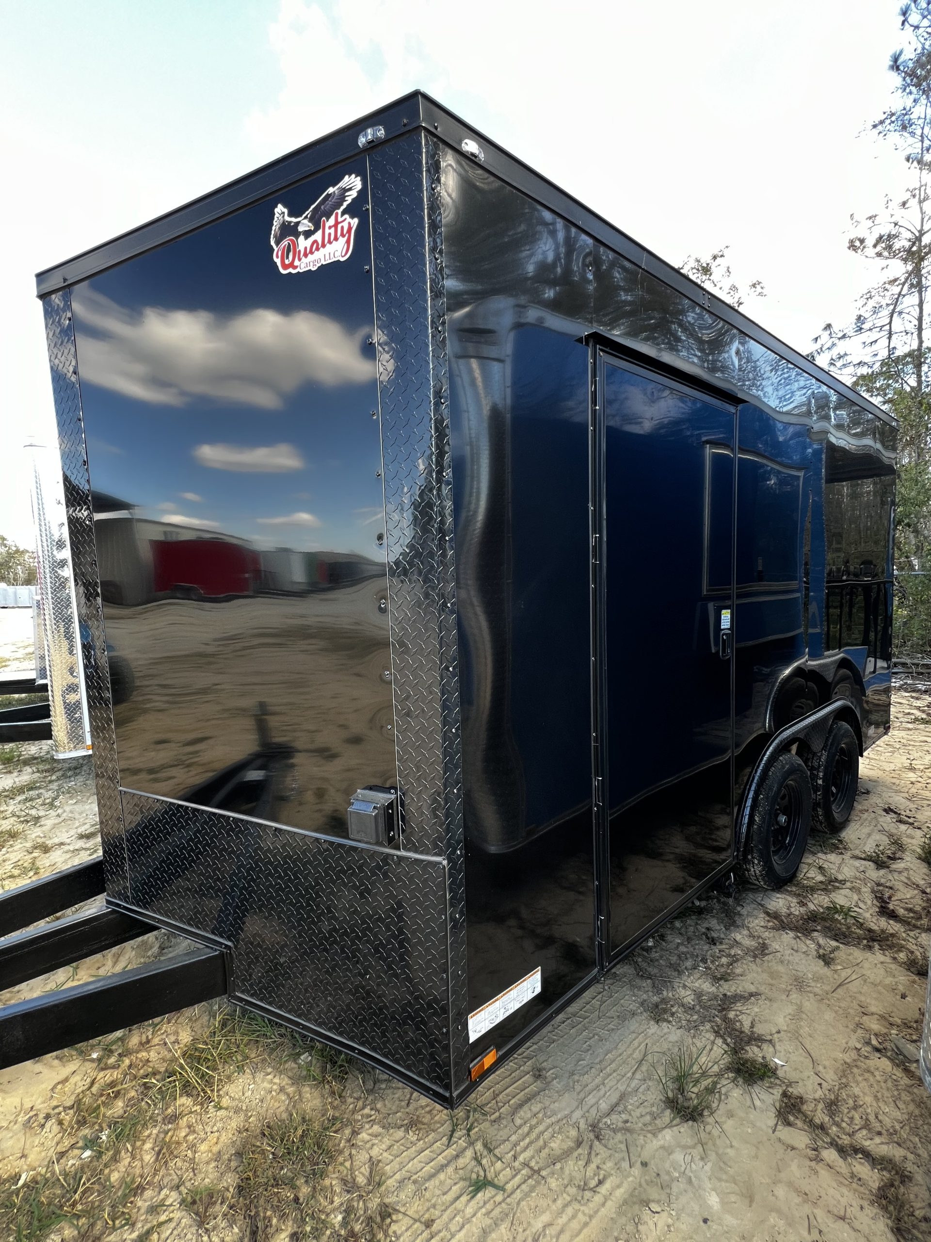 Best Enclosed Custom Coffee Trailer 8.5'x14' 6" Extra Height Blackout