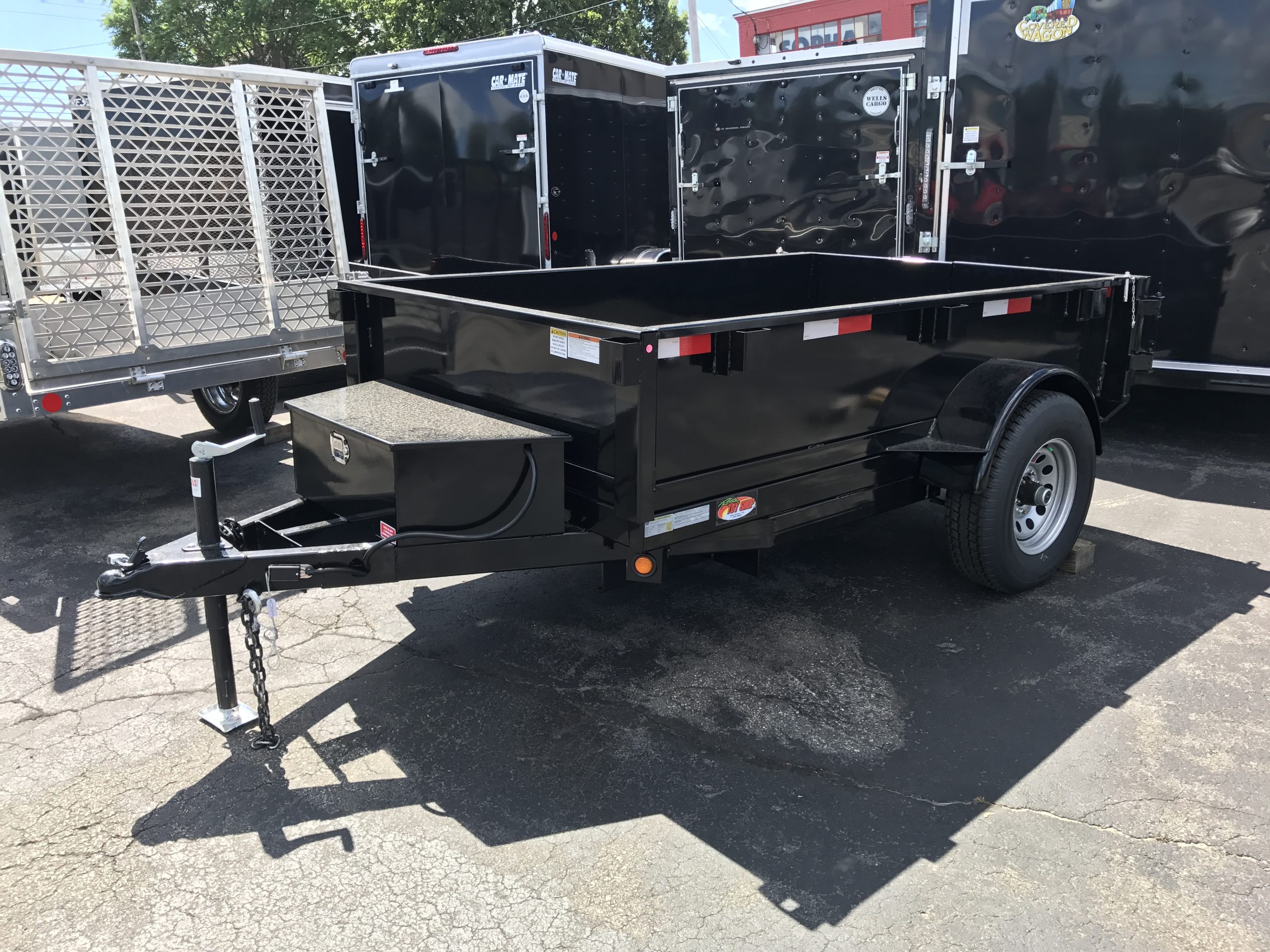 Griffin Dump Trailer 5'x8' BLACK 5K GVWR