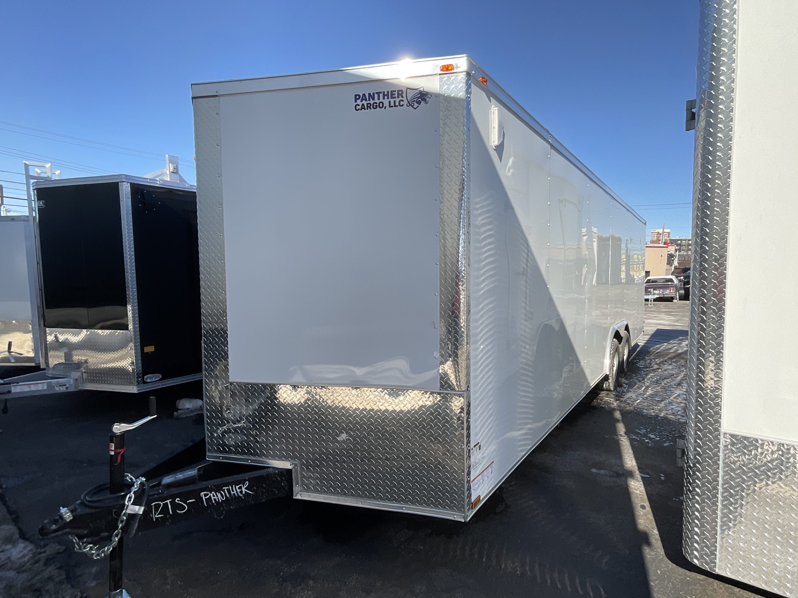 Panther Cargo 8.5'x24' Car Trailer 7k Ramp Door White